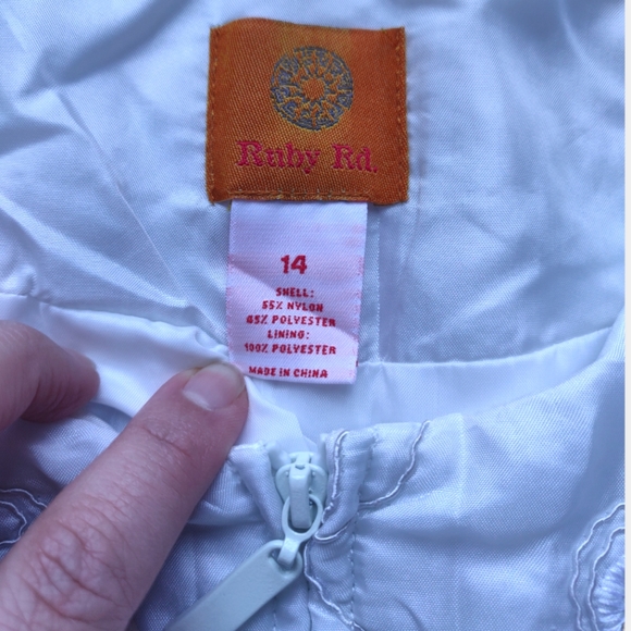 Satin Sequin Jacket Coat Women's Size 14 White Embroidery and Gold Sequins - Picture 3 of 9